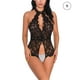 thumbnail image 1 of Lencería de mujer Mono de encaje sexy Ropa de dormir Body Ropa interior hueca, S, Negro Speravity XX000097-02, 1 of 7