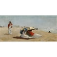 thumbnail image 3 of Winslow Homer 14x8 Black Modern Framed Museum Art Print Titled - East Hampton Beach, Long Island (1874), 3 of 5