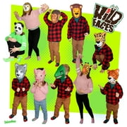 Wild Faces - Monkey Mask by Deluxebase, Foam Animal Face Mask for Kids, Safe EVA Foam Costume Mask, Jungle Animal Birthday Party Favors and Supplies