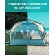 thumbnail image 5 of OutdoorMaster Tienda de campaña de playa emergente para 4 personas, fácil instalación y toldo portátil para refugio solar con protección UV UPF 50+, tragaluz extraíble, tamaño familiar, costa de Cancú, 5 of 5