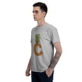 thumbnail image 5 of Pineapple Letter C Men's T-Shirt Cotton 100% Summer Tops Fashion Casual Pineapple Letter C Short Sleeves for Men Women Round Collar Top Tees, 5 of 6