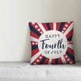 thumbnail image 2 of Creative Products Happy Fourth of July Stars and Stripes 16x16 Indoor / Outdoor Pillow, 2 of 2
