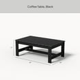 thumbnail image 2 of Better Homes & Gardens Ezra Outdoor HDPE Coffee Table, Black, 2 of 9
