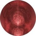 thumbnail image 1 of Ahgly Company Machine Washable Indoor Square Transitional Cranberry Red Area Rugs, 3' Square, 1 of 7