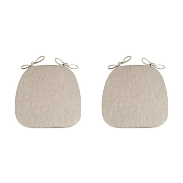 ZheElen Chair Pad Soft And Comfortable Cushion For Easy Cleaning And Wide Application Polyester Chair Cushion Pads Seat Cushion beige 2Set