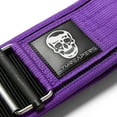 thumbnail image 3 of Gymreapers Quick Locking Weightlifting Belt for Bodybuilding, Powerlifting, Cross Training - 4 Inch Neoprene with Metal Buckle - Adjustable Olympic Lifting Back Support (Small, Purple), 3 of 5
