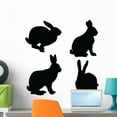 thumbnail image 1 of Rabbit Collection Vector Wall Mural by Wallmonkeys Peel and Stick Graphic (24 in H x 23 in W) WM127125, 1 of 4