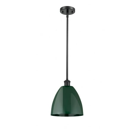 

Innovations Lighting - Plymouth Dome - 1 Light Stem Hung Pendant In Industrial