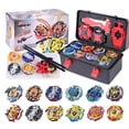 thumbnail image 1 of Set de juguetes giroscópicos Battling Top Burst AIBREAY con 12 unidades y 3 lanzadores, 1 of 7