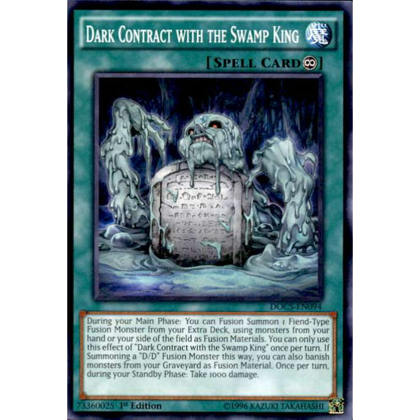 Yugioh Dimension Of Chaos Dark Contract With The Swamp King Docs En094 Walmart Com Walmart Com