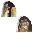 thumbnail image 1 of Pegatinas de pared con agujero de ratón en 3D, 2 unidades, calcomanías de pared con forma de ratón, divertidas pegatinas de pared a prueba de agua para la decoración de la pared del, 1 of 5