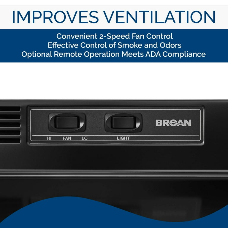 Broan-NuTone 30-Inch Non-Ducted Under-Cabinet Range Hood
