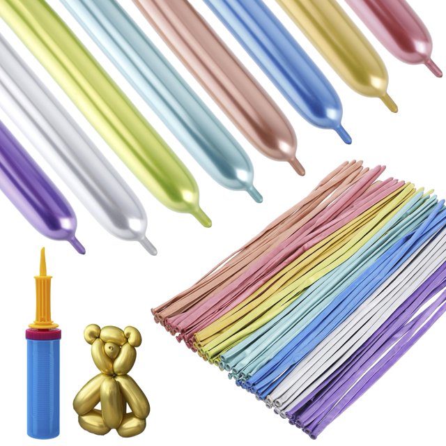Kit de globos Apipi 260Q con bomba para niños con 100 globos