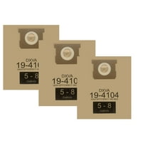 3 Pack DXVA19-4104 Dust Bags for DEWALT 5-6-8 Gallon Wet Dry Vacuum, Compatible with DXV05P DXV06PL DXV08S
