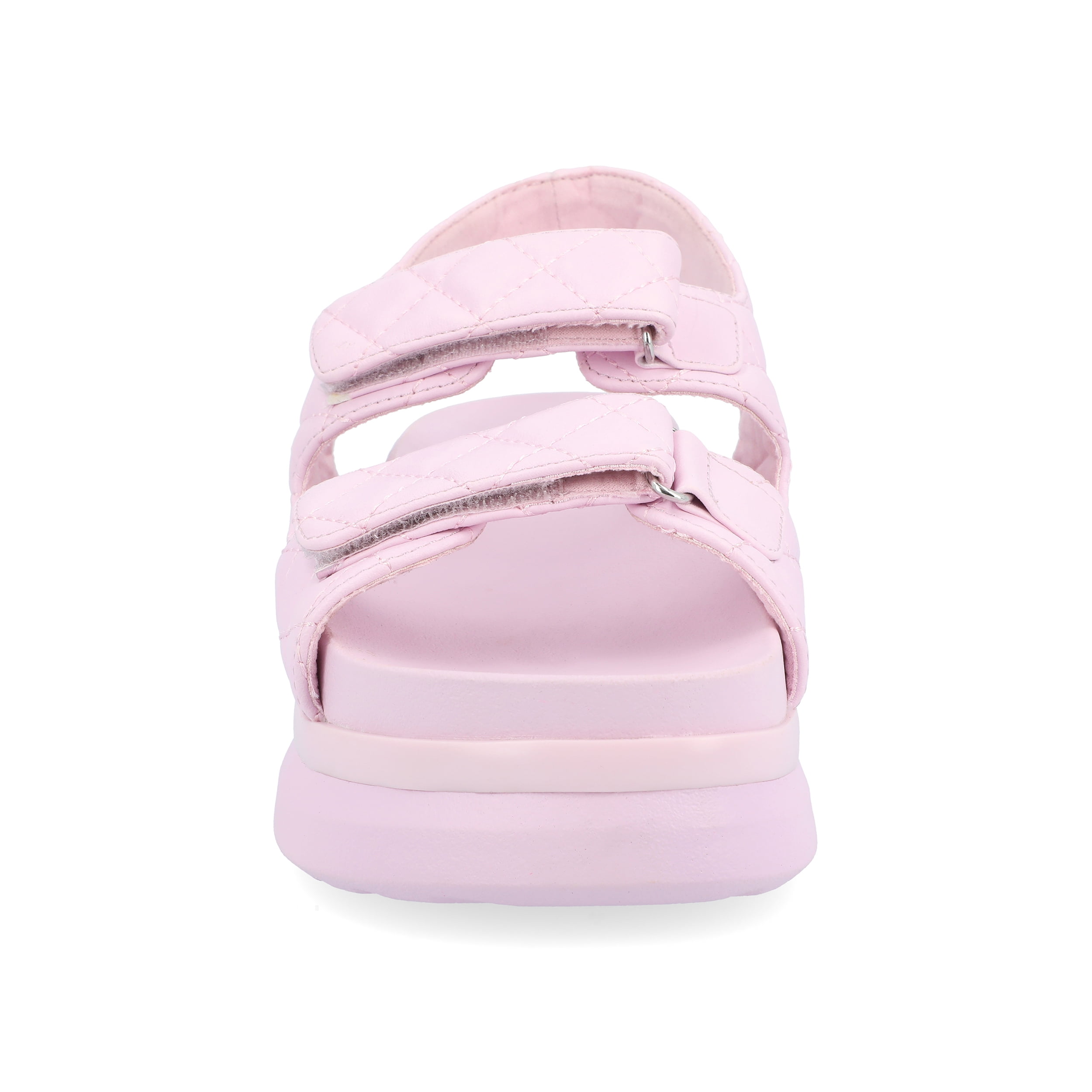 Journee Womens Debby Hook and Loop Platform Sport Sandals