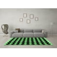 thumbnail image 3 of Ahgly Company Indoor Rectangle Abstract Emerald Green Contemporary Area Rugs, 5' x 7', 3 of 4