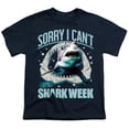 thumbnail image 2 of Shark Week Officially Licensed Sorry I Can't Kids T Shirt for Youth Boys and Girls, Navy, X-Large, 2 of 4