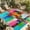Teal Greené”›å²ky Blueé”›å«range, variant on Colorful Oil Painted Outdoor Rug for Patio/Deck/Porch, Non-Slip Large Area Rug 5 x 8 Ft, Modern Abstract Art Vintage Indoor Outdoor Rugs Washable Area Rugs, Reversible Camping Rug Carpet Runner