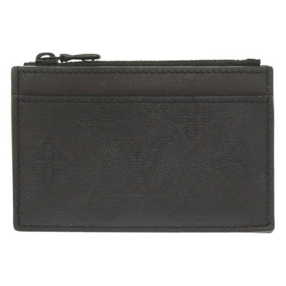 Pre-Owned Unused Louis Vuitton Monogram Shadow Coin and Card Holder M82245 with IC...