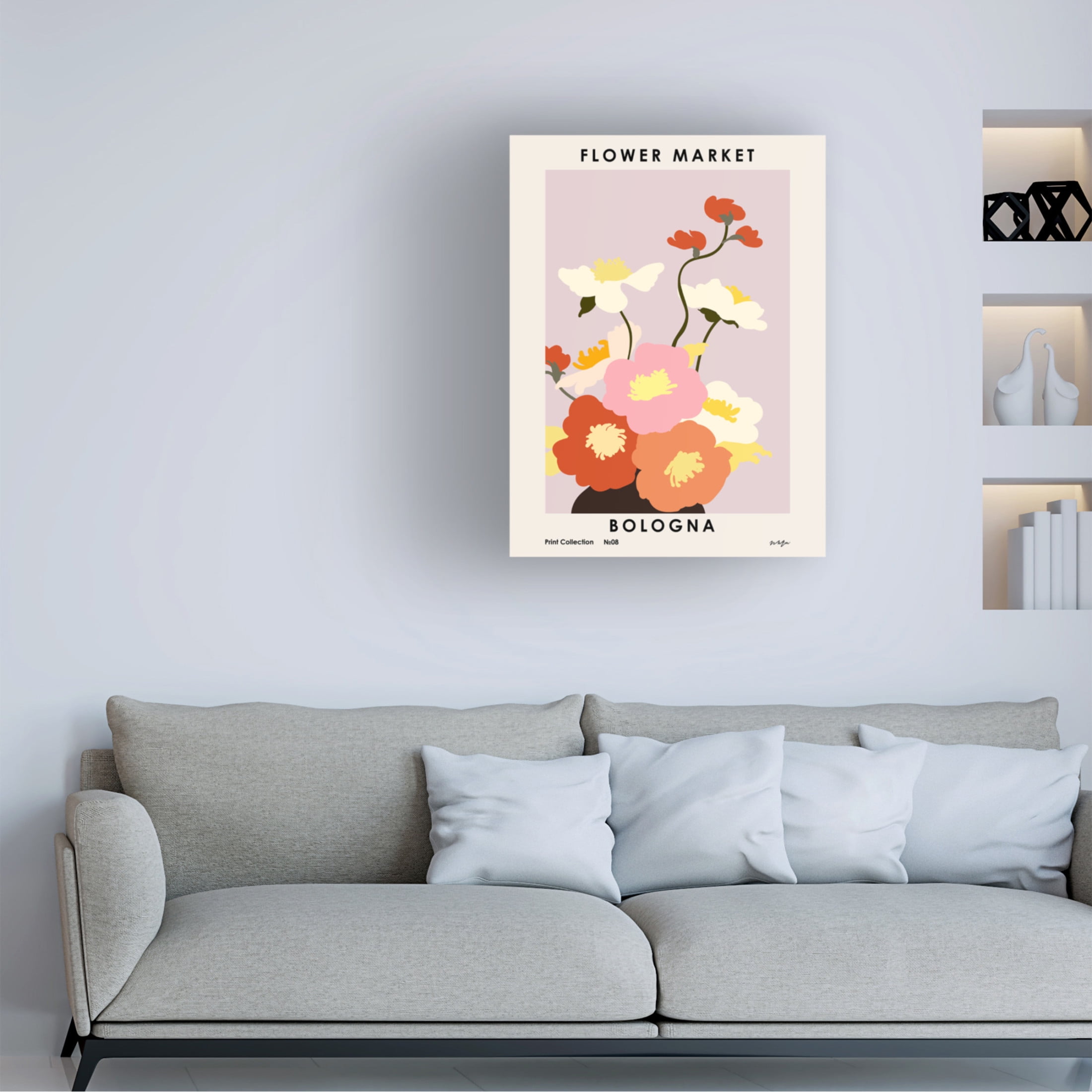 Trademark Fine Art NKTN Flower Market. Bologna Canvas Wall Art