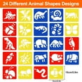 thumbnail image 5 of Stencils For Kids, Unique Design Animal Shapes 5.5 X 6 Inch, Environmentally Friendly Materials, Easy To Clean Premium Plastic Drawing Templates, Multi-purpose Creativity Kit For, 5 of 5