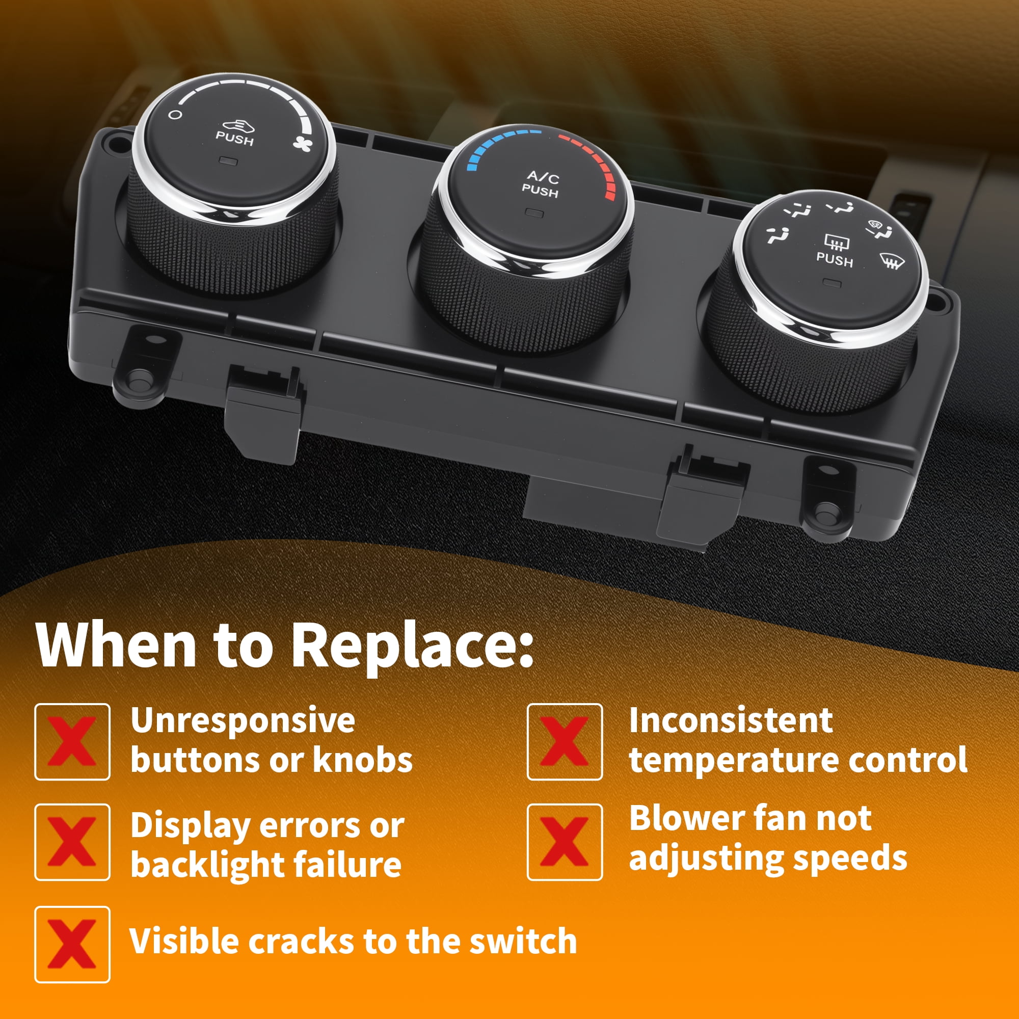 Unique Bargains A/C Heater Climate Control Module for Jeep Wrangler 2011 2012 2013