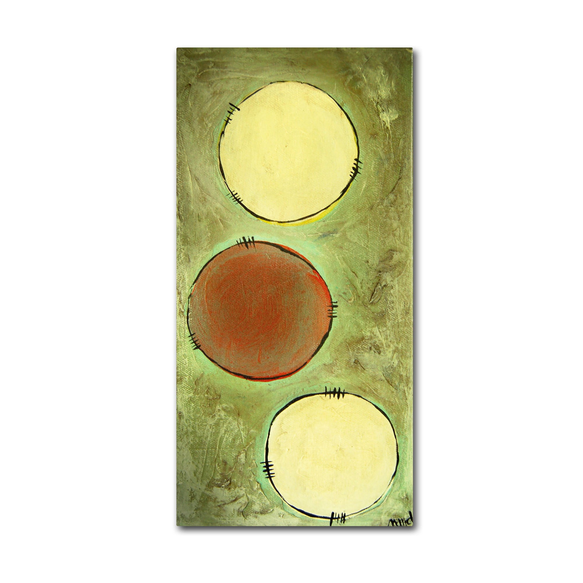 Trademark Fine Art "Circle Abstract" Canvas Art by Nicole Dietz