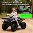 thumbnail image 4 of 24V Ride on Car, Kids ATV Quad with Bluetooth Music w/Storage Racs, Anti-Slip Tires, 160W Motors, Crash Bars, Power Display, LED Lights & Bluetooth, 24 Volt Ride on Toys for Toddlers Ages 3+, Black, 4 of 9