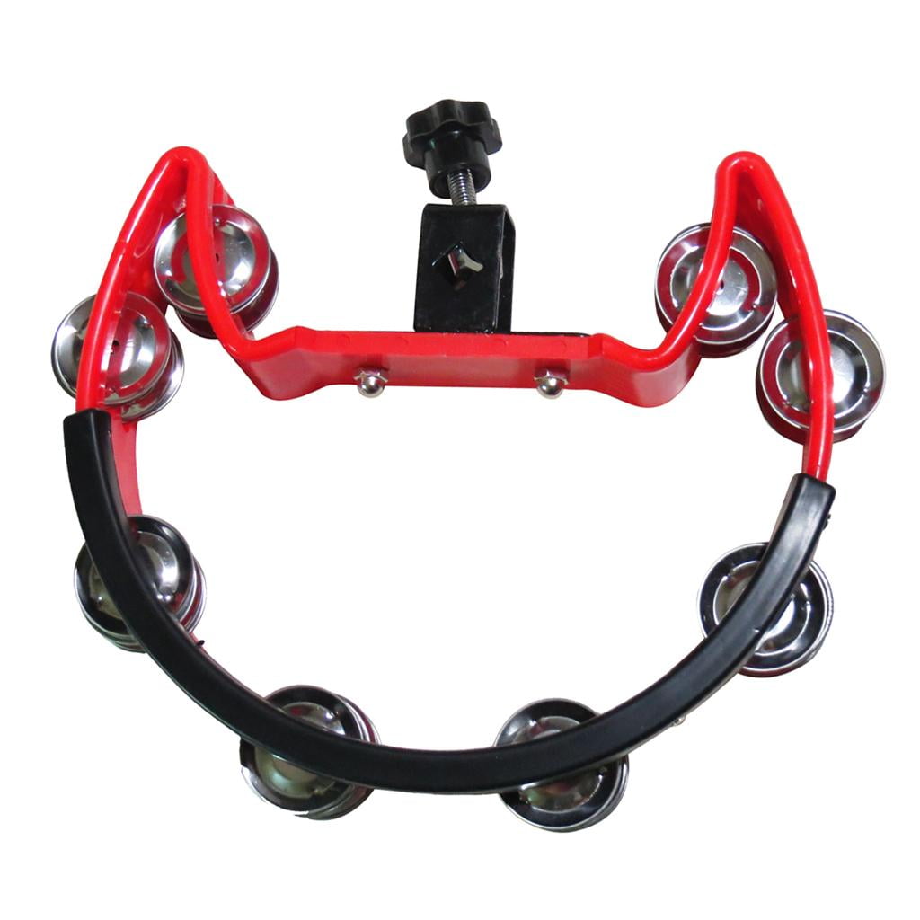Dualoai Professional percussion cowbell holder cowbell holder + hand tambourine crescent
