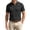 Black, variant on Knitted Polo Shirts for Men Henley Short Sleeve Button Up Tees Causal Loose Textured T Shirts, L