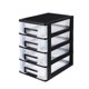 thumbnail image 1 of Contenedores de almacenamiento Lemononstore Gabinete de almacenamiento de cuatro capas Armario de plástico con cajón Organizador de almacenamiento portátil multifunción Muebles Organizadores y, 1 of 7