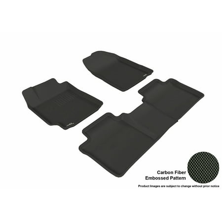 Maxpider 2007 2017 Toyota Camry Front Second Row Set All Maxpider 2007 2017 Toyota Camry Front Second Row Set All Weather Floor Liners In Black With Carbon Fiber Look