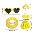 thumbnail image 2 of 18 Inch Doll Clothes and Accessories Pink Pool Float Set 18 Doll Clothes Doll Clothes Bikini Swimwear Hat Sunglasses 5 Piece Set for 18 Inch Girl Dolls, 2 of 6