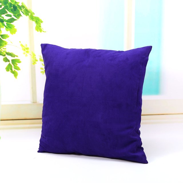 Yosoo Solid Color Cotton Canvas Cushion Cover Home Decor Throw Pillow Case Lounge
