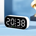thumbnail image 2 of Unique Bargains LED Alarm Clock Black Housing and White Light 5.1"L x 1.4"W x 2.4"H, 2 of 5
