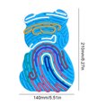 thumbnail image 4 of Tablero Actividades Sensoriales Juguete Calmante Silicona Alivio Del Estrés Antiestrés () Azul, 4 of 9