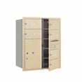 thumbnail image 4 of Salsbury Industries Recessed Private 8 Door Front Load 4C Horizontal Mail Center with 1 Parcel Locker, 4 of 4