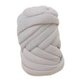 thumbnail image 2 of Hilo grueso de 1,5 kg para tejer a mano, hilo suave de 8,2 yardas, jumbo Gris, 2 of 9