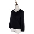 thumbnail image 4 of S/M Fit Womens Intricate Crochet Flared Back Long Sleeve Cardigan Top, 4 of 6