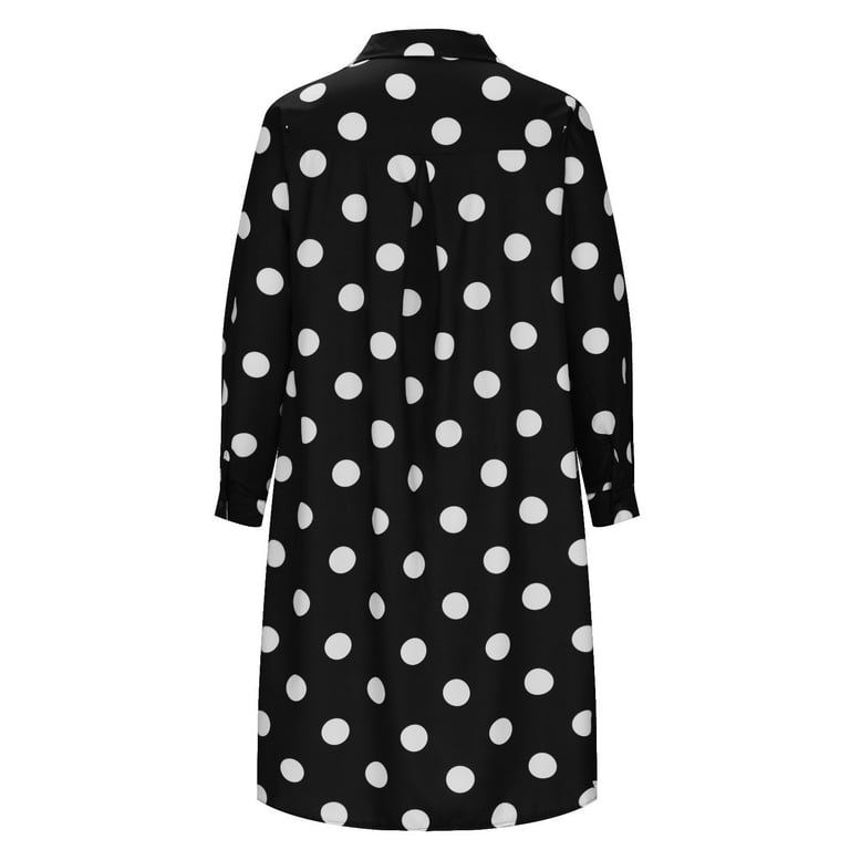 トップス polka dot shirt dress Polka Dot Shirt Dress – English Factory