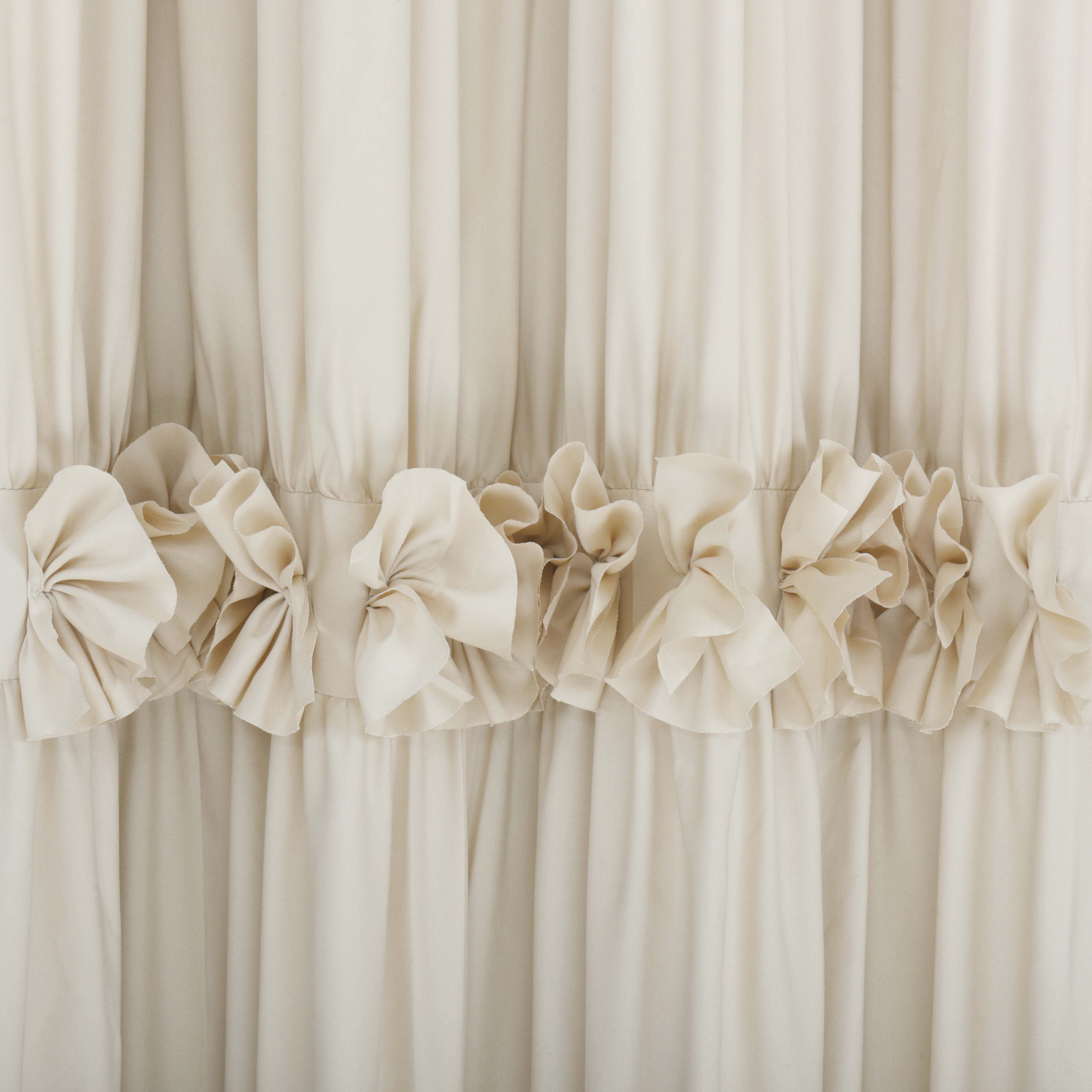 HIG Uptown Modern Camel Solid Print Geometric Rod Pocket Blackout Curtains, 54" x 84" (2 Panels)
