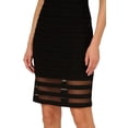 thumbnail image 4 of Adrianna Papell V-Neck Lace Pintuck Sheath Jersey Dress, 4 of 5
