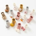 thumbnail image 4 of PEACNNG Baby Socks Cute Cartoon Animal Boy Girl Rubber Anti Slip Socks Infant Newborn Soft Cotton Floor Sock Shoes, 4 of 5