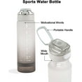 TRAHOO32oz Motivational Water Bottles with Times to Drink Leakproof