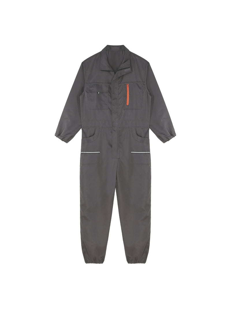 YONGHS Men's Industrial Coverall Long Sleeve Zipper Workwear