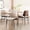 Beige, variant on MYFUNT Dining Chairs Set of 2, Mid-Century Modern Kitchen Chairs with Walnut Bentwood Back and Metal Legs, Armless Side Chairs for Kitchen Dining Room, Black