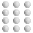 thumbnail image 1 of Pelotas de práctica de 12 Uds., bolas blancas para práctica de Swing, campo de prácticas, uso doméstico, 1 of 6
