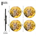 thumbnail image 2 of Personalized Wall Clock Non-Ticking Silent Clocks Battery Operated Round Clocks Decorative for Bathroom,Office-Happy Corgi Dog Standing In The Sunflower Field(10inch), 2 of 4