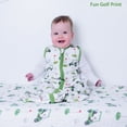 thumbnail image 6 of LollyBanks 0.5 TOG Cotton Toddler Sleep Sack, 2-Way Zipper, Wearable Blanket, New Golf Print, 6 of 8