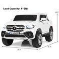 thumbnail image 2 of Patiojoy 2-Seater Electric Kids Ride On Car Licensed Benz Toy Car with Remote Control White, 2 of 6